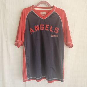 Angels MLB Genuine Merchandise Mesh Jersey L Red Navy